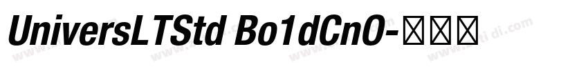 UniversLTStd Bo1dCnO字体转换